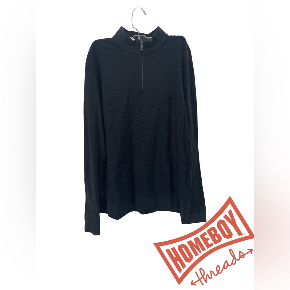 BOSS Black men’s quarter zip pullover sweater